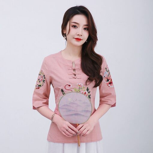 Nice clothing for women cheongsam top - Image 3