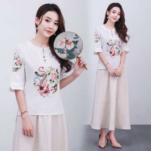 Nice clothing for women cheongsam top - Image 4