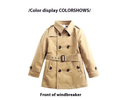 Kids' Overcoat Spring Boy's Trench Coat Mid-length - Image 5