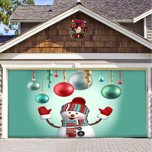 Christmas Background Hanging Cloth Garage Door Patch Holiday Party - Image 9