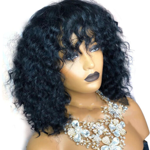 European And American Wig Ladies Kinky Curly Short Curly Hair - Image 5