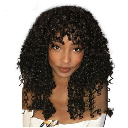 European And American Wig Ladies Kinky Curly Short Curly Hair - Image 2