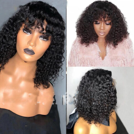 European And American Wig Ladies Kinky Curly Short Curly Hair - Image 4