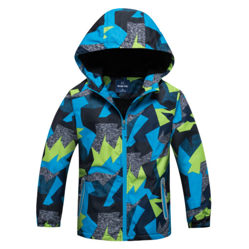 Boys' Outdoor Sports Windbreaker With Warm Waterproof Cloth - Image 7