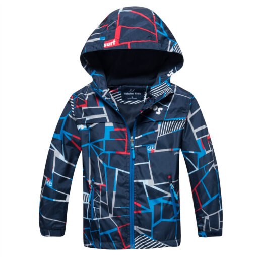 Boys' Outdoor Sports Windbreaker With Warm Waterproof Cloth - Image 6