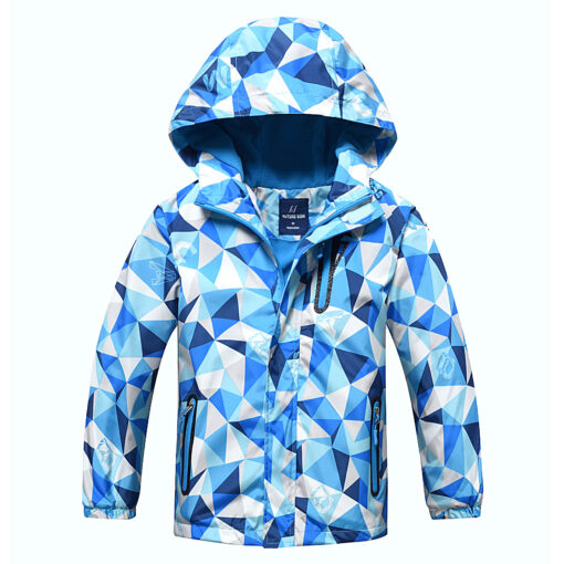 Boys' Outdoor Sports Windbreaker With Warm Waterproof Cloth - Image 2