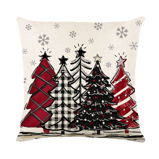 Christmas Cushion Cover Pillowcase Merry Christmas Decor For Home Xmas Ornament Happy NewYear Gift - Image 5