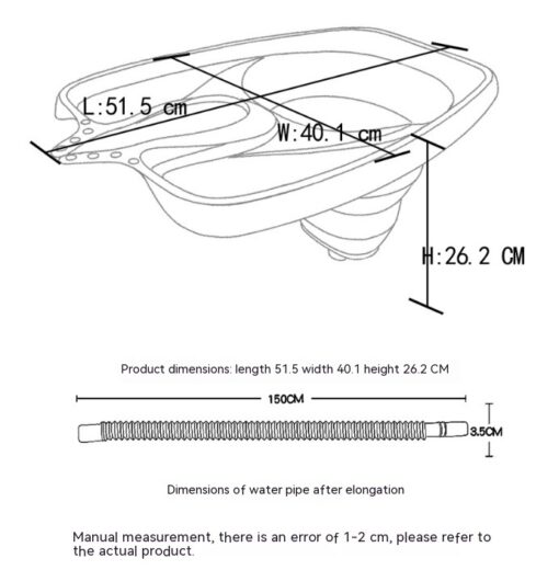 Foldable And Portable Shampoo Basin Avoid Bending Look Up Shampoo Hospital Care Shampoo Pregnant - Image 6