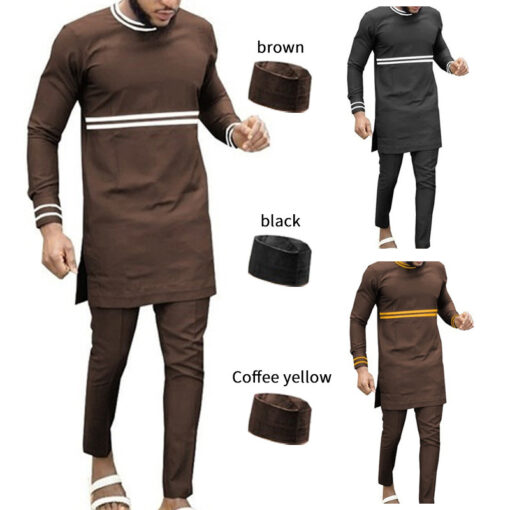 Halloween Costumes African Men's Clothing Traditional Outerwear Suits - Image 3