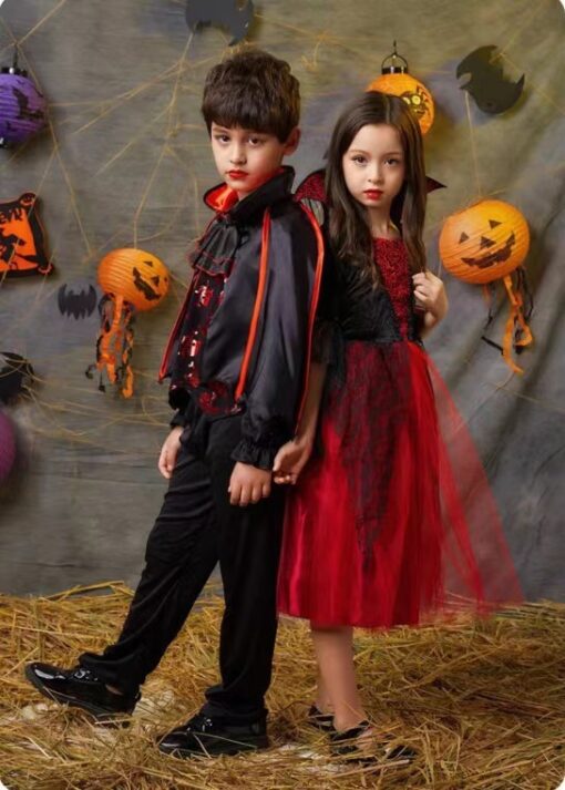 Children's Halloween Witch Clothing Suit - Image 5