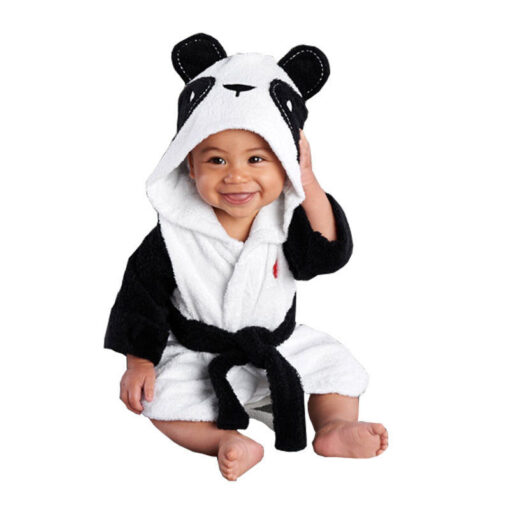 Infant Fashion Simple Cartoon Animal Bathrobe - Image 5