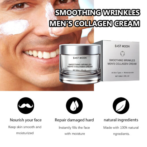 Men's Collagen Egg White Icing Fading Wrinkle Hydrating Cream - Image 3