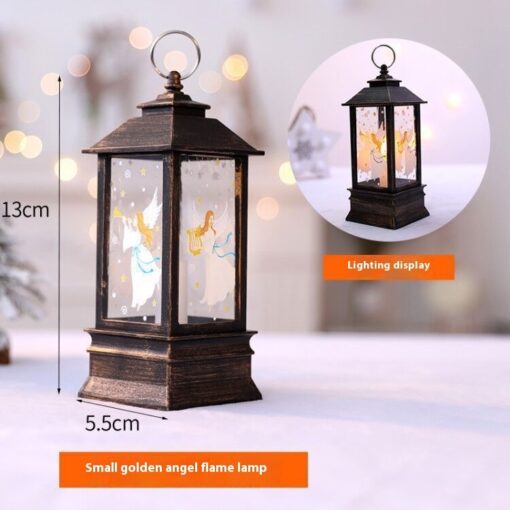 Party Decoration Portable Oil Lamp Santa Claus LED Night Lights Battery Powered Indoor Outdoor Hanging Lanterns Festive Party Decoration - Image 9