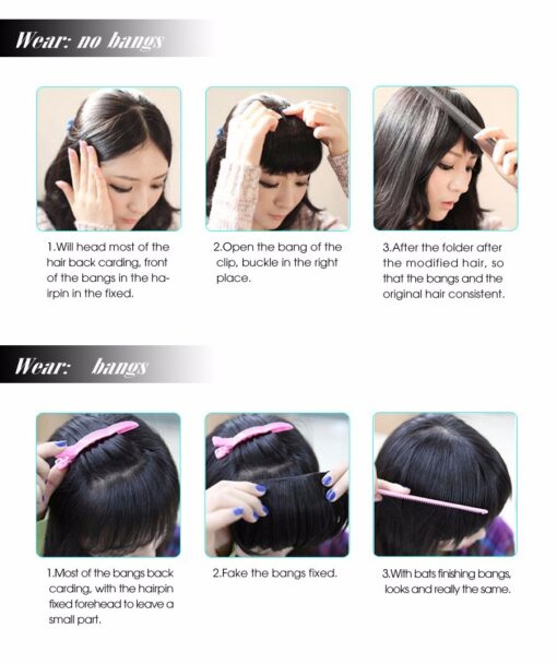 Hair Bangs Hairpiece Accessories Synthetic Fake Bangs - Image 8