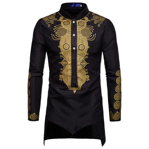 Men Fashion Africa Clothing Long Pullovers African Dress Clothes Hip Hop Robe Africaine Casual World Appar - Image 4