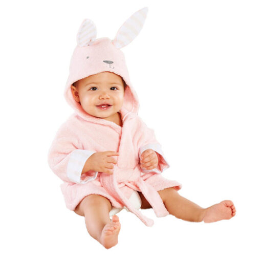 Infant Fashion Simple Cartoon Animal Bathrobe - Image 3