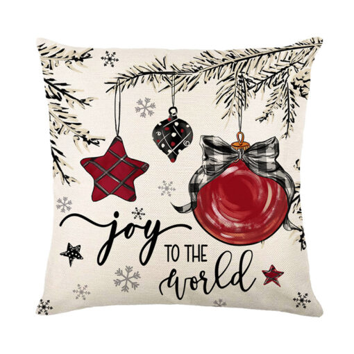 Christmas Cushion Cover Pillowcase Merry Christmas Decor For Home Xmas Ornament Happy NewYear Gift - Image 3