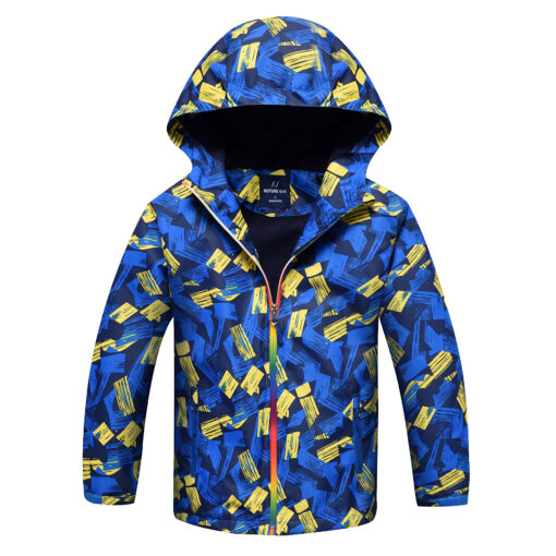 Boys' Outdoor Sports Windbreaker With Warm Waterproof Cloth - Image 9