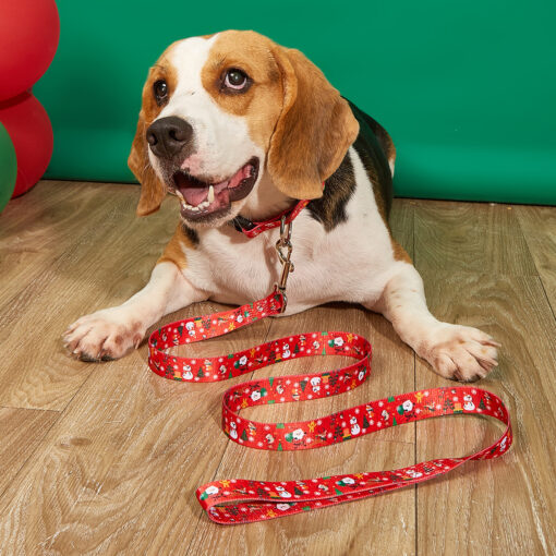 Christmas Collar Pet Hand Holding Rope Dog Leash