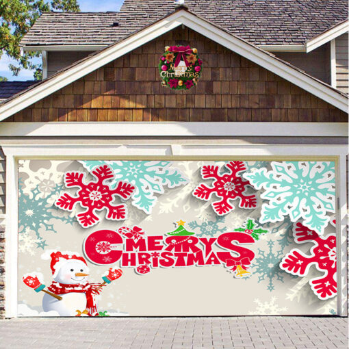 Christmas Background Hanging Cloth Garage Door Patch Holiday Party - Image 7