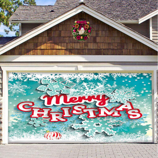 Christmas Background Hanging Cloth Garage Door Patch Holiday Party - Image 8