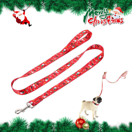 Christmas Collar Pet Hand Holding Rope Dog Leash - Image 5