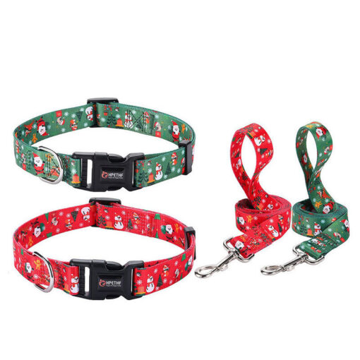 Christmas Collar Pet Hand Holding Rope Dog Leash - Image 4