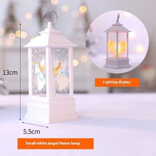 Party Decoration Portable Oil Lamp Santa Claus LED Night Lights Battery Powered Indoor Outdoor Hanging Lanterns Festive Party Decoration - Image 7