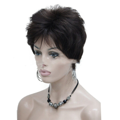 Fashion Short Fluffy Black And Brown Synthetic Fiber Headgear - Image 3