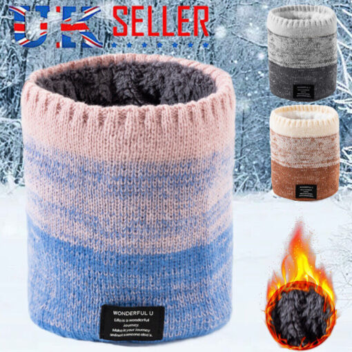 Thermal Fleece Snood Neck Warmer Scarf Warm Winter Ski For Men Women - Image 6