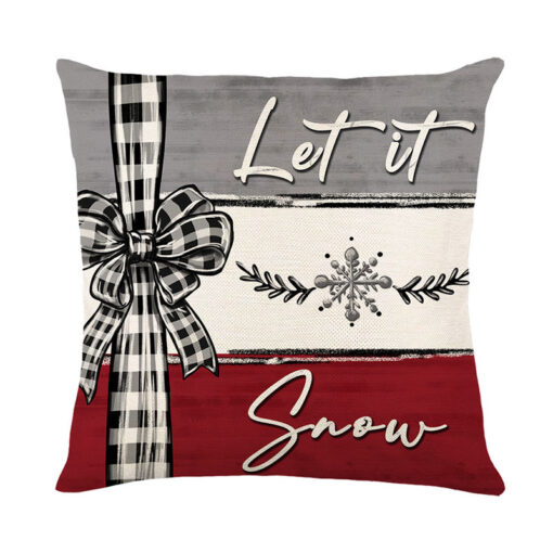 Christmas Cushion Cover Pillowcase Merry Christmas Decor For Home Xmas Ornament Happy NewYear Gift - Image 4