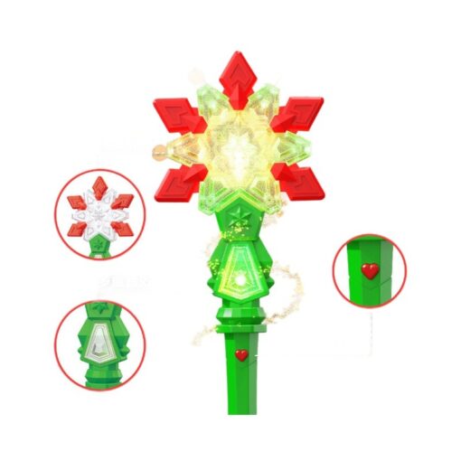 Christmas Luminous Music Snowflake Stick Children's Luminous Holiday Toys - Image 2