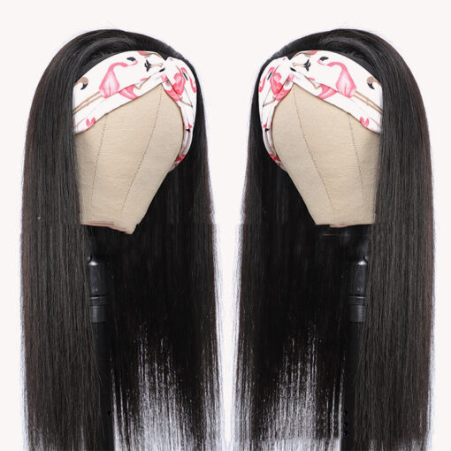 Human Hair Straightening Mechanism Headband Head Cover - Image 4