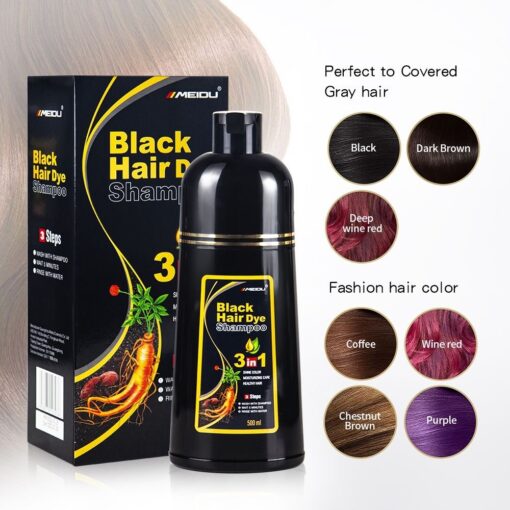 White To Black Bubble Hair Color Cream - Image 4