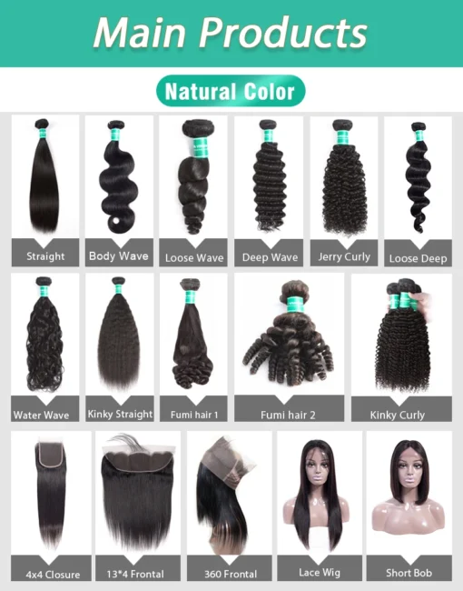 sample cheap human hair bundles , raw virgin brazilian cuticle aligned hair , 10a grade virgin mink brazilian hair - Image 5