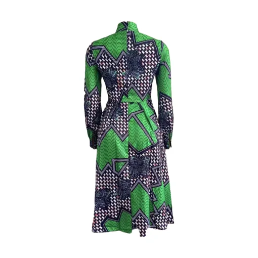 D140T New style Autumn casual printed african dresses women clothes classy ladies dress plus size dress ethnic clothing - Image 5