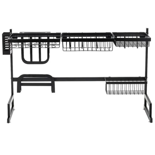 Wholesale Supplies 2 Tiers 201 Stainless Steel dish rack sink Over The kitchen - Image 5