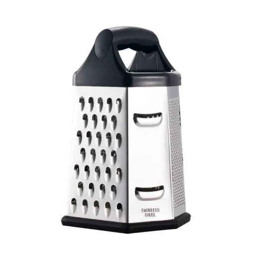 Stainless Steel Grater 6-Sides Non-Slip Base Kitchen Cheese Grater for Kitchen - Image 2