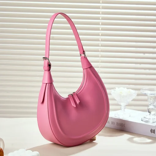 Sac A Main Femme Designer Bag Polene Hand Bag Women Handbags Luxury Genuine Leather Casual Designer Half Moon Shoulder Bag