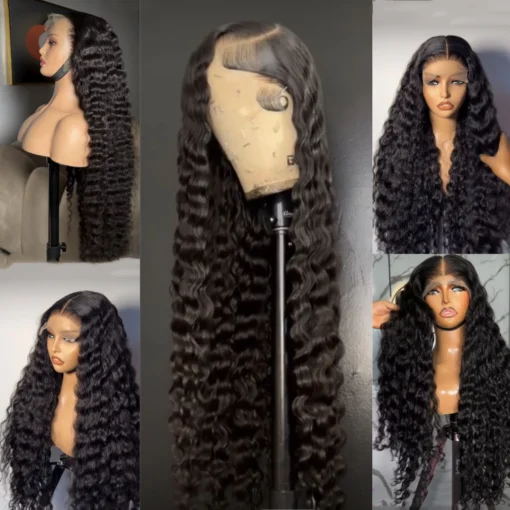 Raw Burmese Curly virgin Human Hair Lace Front wigs Brazilian hair extensions Glueless Hd Lace Wigs For Black Women