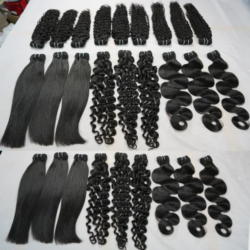 Raw Vietnamese Burmese Hair Unprocessed Virgin Natural Straight & Wavy Hair Vendors, Bone Straight Vietnamese Human Hair - Image 3