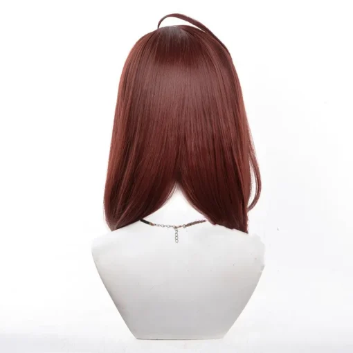 Wholesale Dandadan Cosplay 40cm Medium Long Red Brown Momo Ayase Wig Synthetic Anime Heat Resistant Hair Cosplay Wig - Image 4