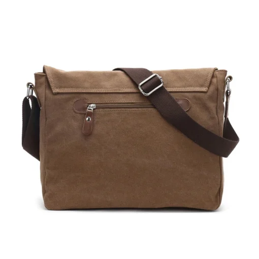 Wholesale custom trendy Business Casual men Sling Bags canvas shoulder Crossbody messenger bag - Image 2