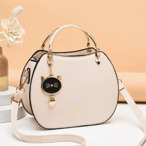 bag women 2022 new handbags  cat pendant single shoulder handbag trend women 14065 handbags wholesale - Image 5