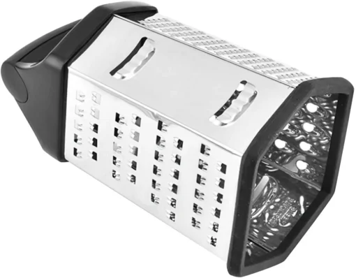 Stainless Steel Grater 6-Sides Non-Slip Base Kitchen Cheese Grater for Kitchen - Image 5