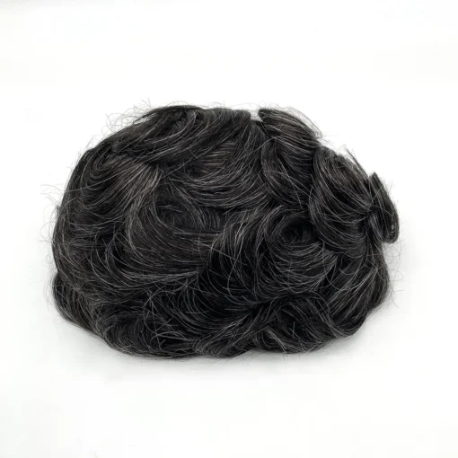 Wholesale Men Toupee Hair Pieces Lace Thin PU Replacement Human Hair Toupee For Man Human Hair - Image 3