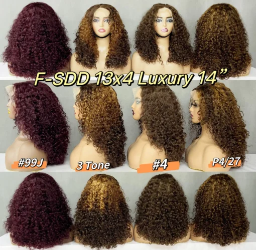 Popular Curly Fringe Bob Wigs Factory Super Double Drawn Quality Luxury Curly 200Gram Hair With Remy Brazilian Virgin Human Hair - Image 3