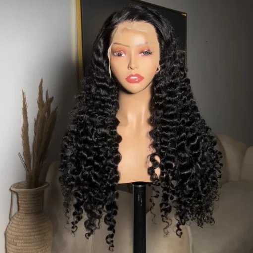 Raw Burmese Curly virgin Human Hair Lace Front wigs Brazilian hair extensions Glueless Hd Lace Wigs For Black Women - Image 3