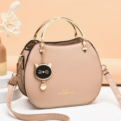 bag women 2022 new handbags  cat pendant single shoulder handbag trend women 14065 handbags wholesale - Image 3