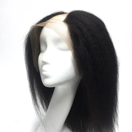 Human Hair Lace Wig  14inches V-part Wigs Kinky Straight V Part Wigs For Black Women - Image 6